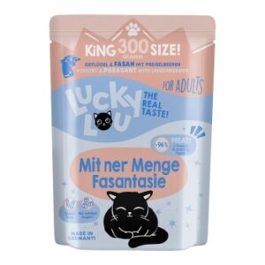 Lucky Lou Nassfutter Katze Adult Geflügel und Fasan 24x300 g