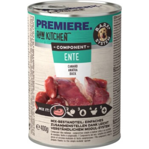 PREMIERE RAW KITCHEN Nassfutter Hund Adult Component, Ente 6x400 g