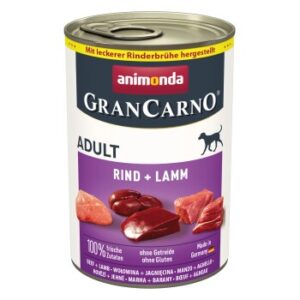 animonda GranCarno Original Nassfutter Hund Adult, Rind & Lamm 24x400 g