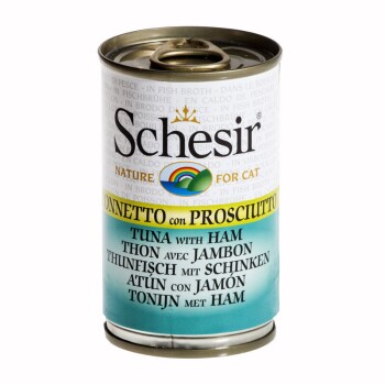 Schesir Natural 24x140g Thunfisch mit Schinken