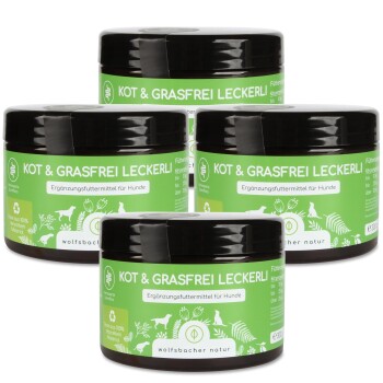 Wolfsbacher Natur Kot & Grasfrei Leckerli 4x