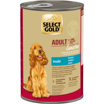 SELECT GOLD Nasfutter Hund Extra Sensitive Adult Insect 24x400 g