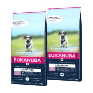 EUKANUBA Trockenfutter Hund Large Breed Puppy, getreidefrei 2x12 kg