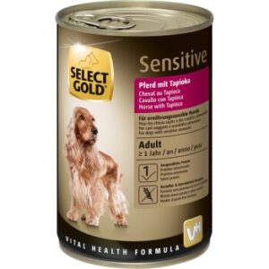 SELECT GOLD Nassfutter Hund Sensitive Adult Pferd mit Tapioka 6x400 g
