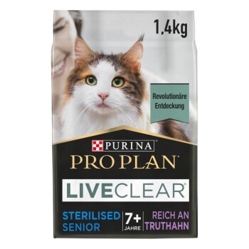 PRO PLAN Liveclear Sterilised Senior 7+ Truthahn 2x1,4 kg
