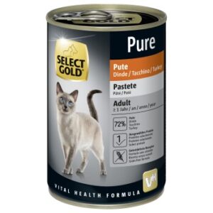 SELECT GOLD Pure Adult Paté Pute 12x400 g