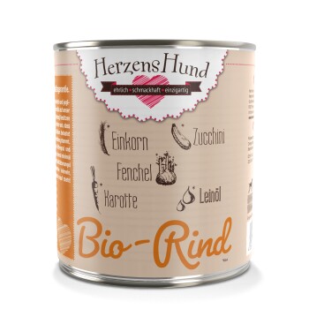 HerzensHund Adult 6x800g Bio Rind
