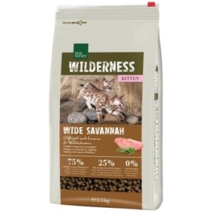 REAL NATURE WILDERNESS Wide Savannah Kitten Geflügel, Lamm & Wildschwein 2x2,5 kg