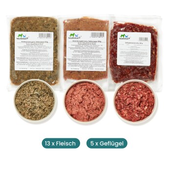 haustierkost.de Hund Welpe Frostfutter Menü 9 kg
