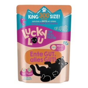 Lucky Lou Nassfutter Katze Adult Ente & Geflügel 12x300 g