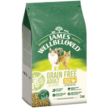 James Wellbeloved Trockenfutter Katze Adult, Getreidefrei Truthahn 2x4 kg