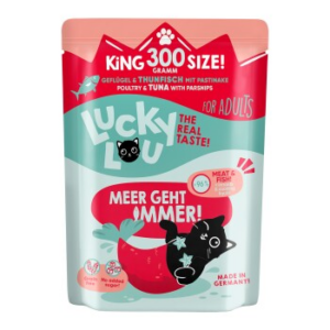 Lucky Lou Nassfutter Katze Adult Thunfisch, Geflügel 24x300 g
