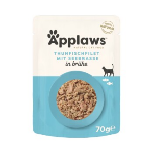 Applaws Nassfutter Katze Adult Thunfisch und Seebrasse 48x70 g