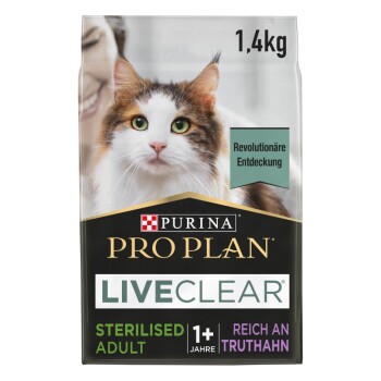 PRO PLAN Liveclear Sterilised Adult Truthahn 2x7 kg