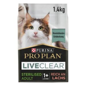 PRO PLAN Liveclear Sterilised Adult Lachs 2x1,4 kg