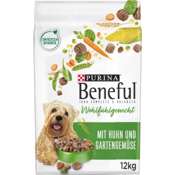 Beneful Purina Wohlfühlgewicht mit Huhn und Gartengemüse 2x12 kg