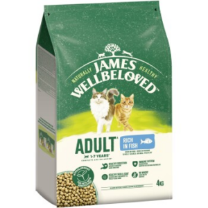 James Wellbeloved Trockenfutter Katze Adult, Fisch 2x4 kg