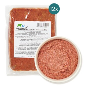 haustierkost.de BARF Komfort PLUS Huhn Frostfutter 12 x 500 g