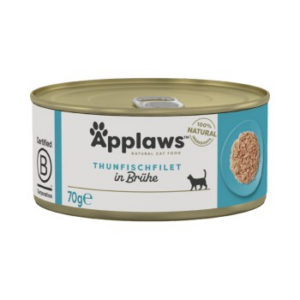 Applaws Nassfutter Katze Adult in Brühe Thunfischfilet 48x70 g