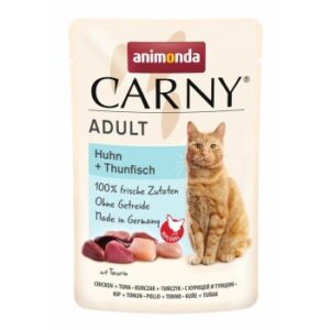 animonda Carny Nassfutter Katze Adult Huhn & Thunfisch 48x85 g