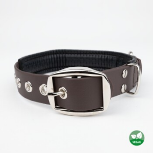 PetTec veganes Hundehalsband braun M