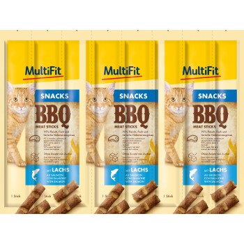 MultiFit BBQ Meat Sticks 7x8x5g Lachs