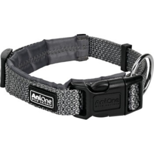 AniOne Halsband Reflective Comfort grau S