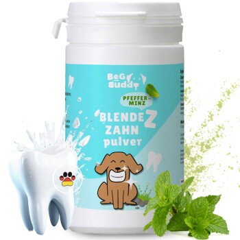 BeG Buddy Zahnpflege Pulver für Hunde, Zahnreinigung, Zahnstein, Dental Pulver 150 g