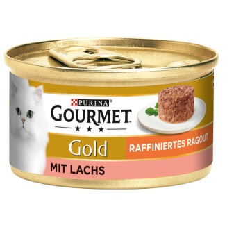 GOURMET Gold Raffiniertes Ragout 12x85g Lachs