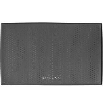 KaraLuna Napfunterlage aus Silikon 60x40 cm eckig grau