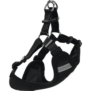 AniOne Mesh-Geschirr schwarz 28 cm, 40 cm