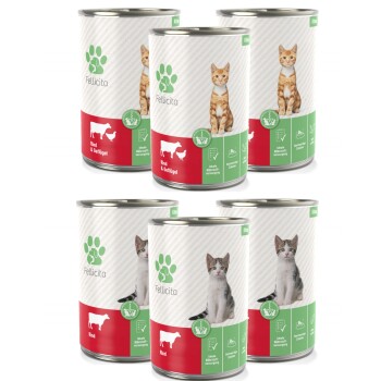 Fellicita Mixpaket Nr. 8 für Kitten 6x 400g