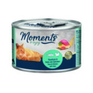 MOMENTS Adult Thunfisch und Huhn mit Schinken 12x140 g