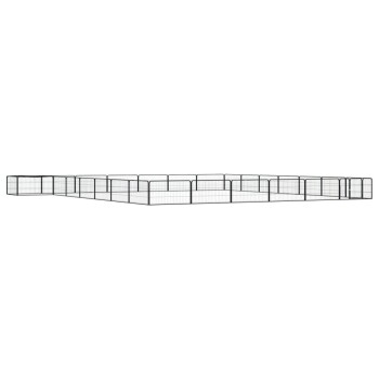 VidaXL Hunde Laufstall / Freilaufgehege mit Unterstand 7 m, 7 m, 50 cm