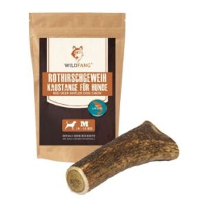Wildfang Rothirsch mit Lachsöl Kaugeweih - M