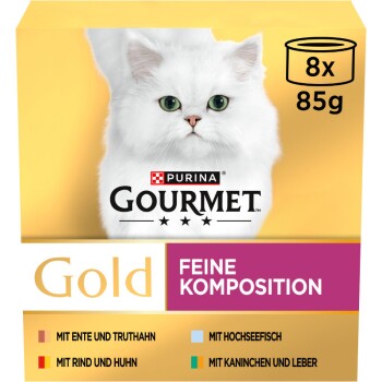 GOURMET Gold Feine Komposition Mix 8 x 85 g