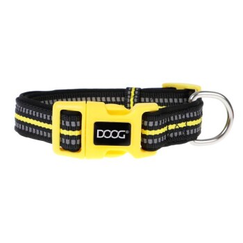 DOOG Neoprene Dog Collar BOLT (Neon) L