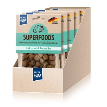 NutriQM Superfoods Leinsaat & Petersilie 5x 150g