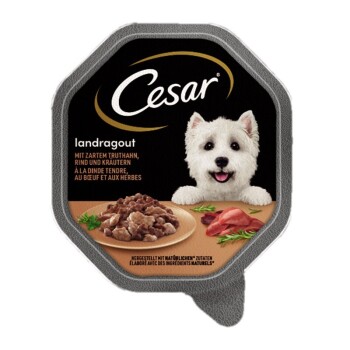Cesar Landragout Truthahn, Rind und Kräutern 14x150 g