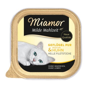 Miamor Milde Mahlzeit Geflügel pur und Huhn 16x100 g