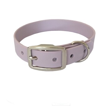 bio-leine 24-33cm HU Biothane Halsband creme/ pink 34 cm, 45 cm
