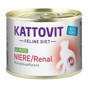KATTOVIT Feline Diet Nassfutter Katze Niere/Renal Adult Pute 12x185 g