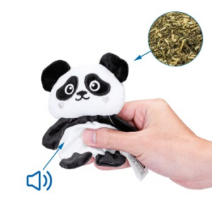 nobleza Katzen Spielzeug Plüsch Panda mit Katzenminze