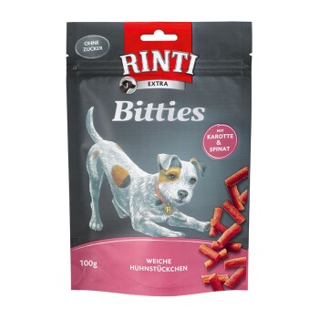 RINTI Bitties 12x100g Huhn mit Karotten und Spinat