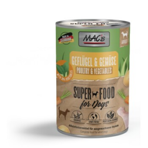 MAC's Nassfutter Hund Adult Geflügel und Gemüse 6x400 g