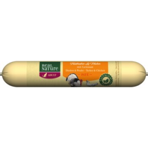REAL NATURE Original Adult Katzenwurst 12x70 g Truthahn und Huhn mit Leinsamen