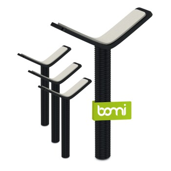 bomi Zubehör Schutzgitter 4er Y-Adapter Metall Schwarz