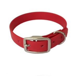 bio-leine 21-30cm HU Biothane Halsband rot 21 cm, 30 cm