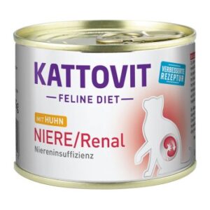 KATTOVIT Feline Diet Nassfutter Katze Niere/Renal Adult Huhn 12x185 g
