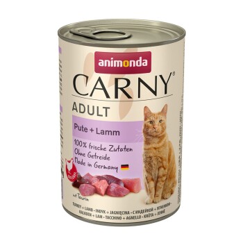 animonda Carny Nassfutter Katze Adult 6x400 g Pute & Lamm